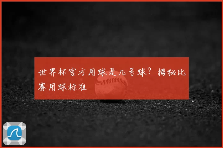 世界杯官方用球是几号球?揭秘比赛用球标准
