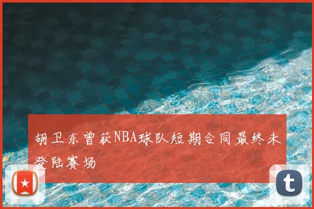 胡卫东曾获NBA球队短期合同最终未登陆赛场